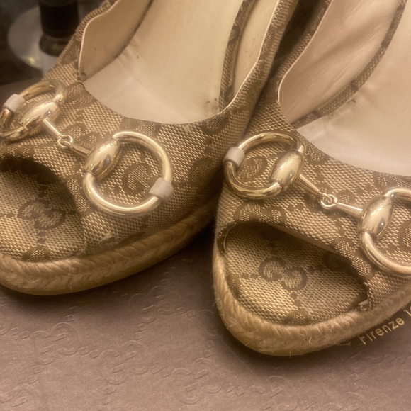 Gucci wedge Real Real Real ! Authentic - Picture 2 of 5